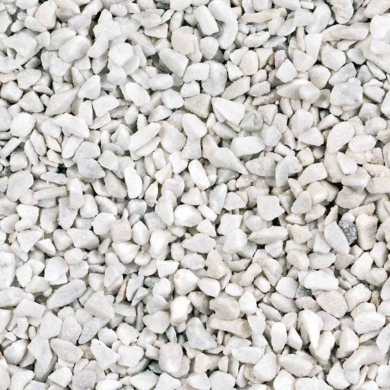 Kies Carrara weiß