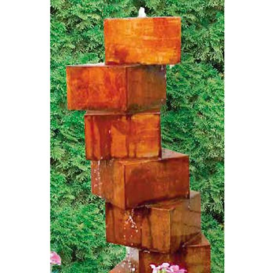 Cortenwasserspiel Cube Stair