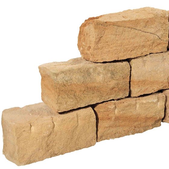 Alt-Warthauer Sandstein Trockenmauer gelb-weiß